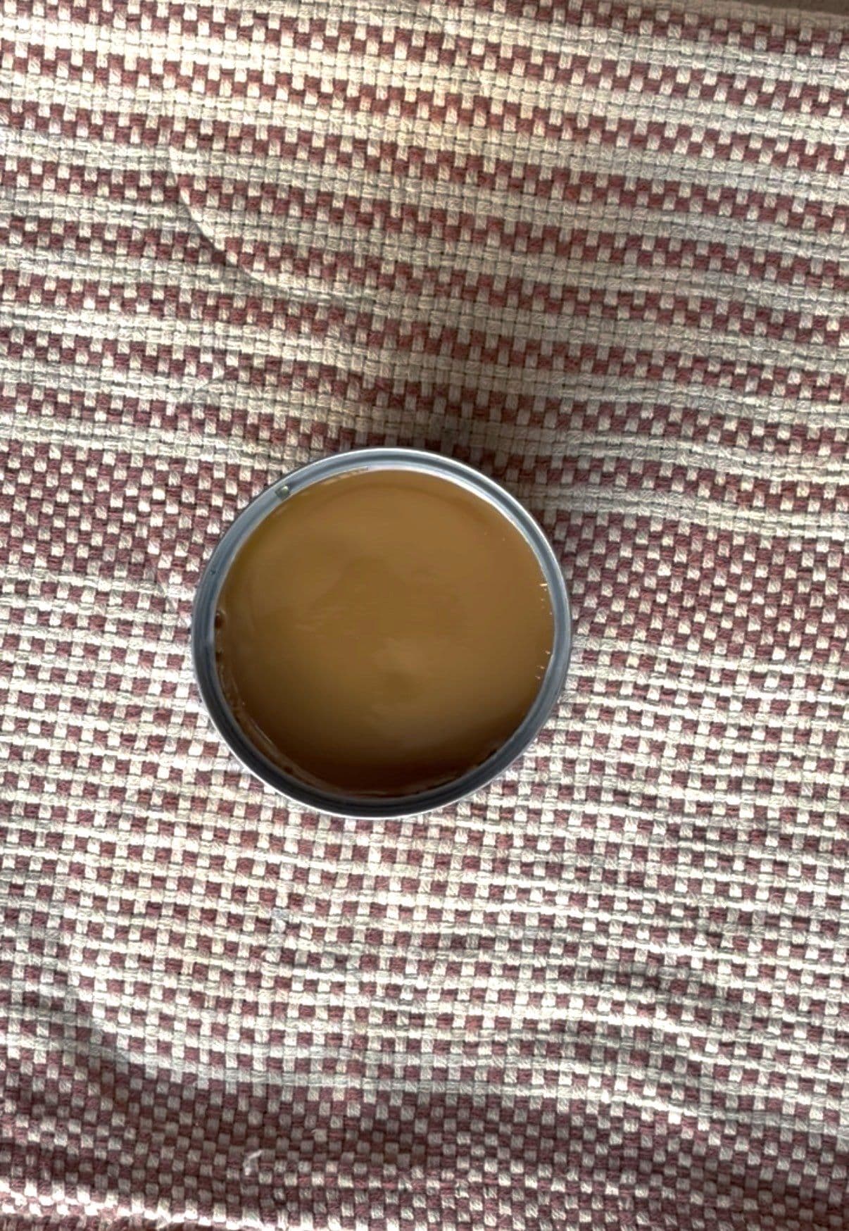 Dulce de leche revealed in the can