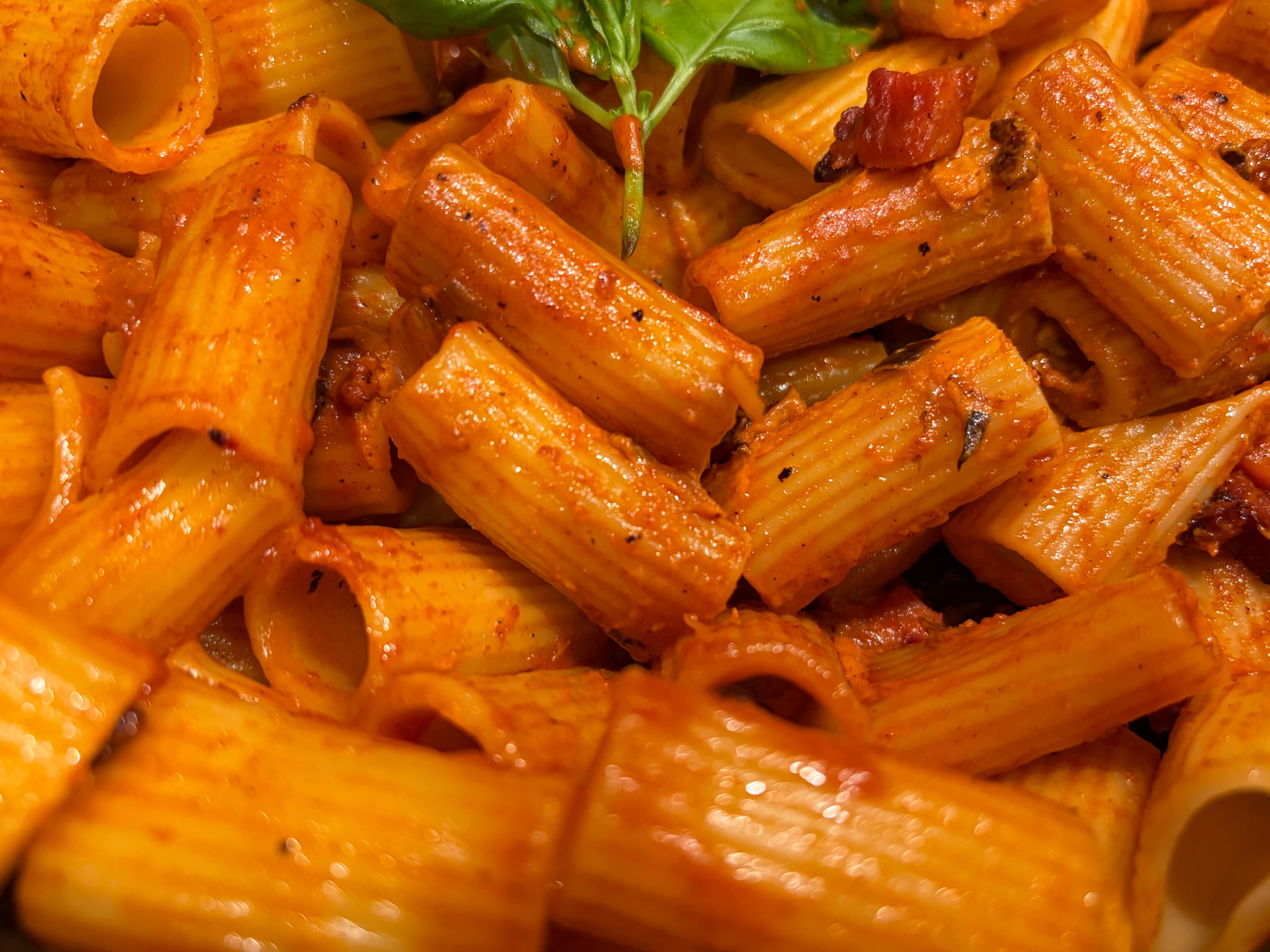 Vodka pasta finished dish