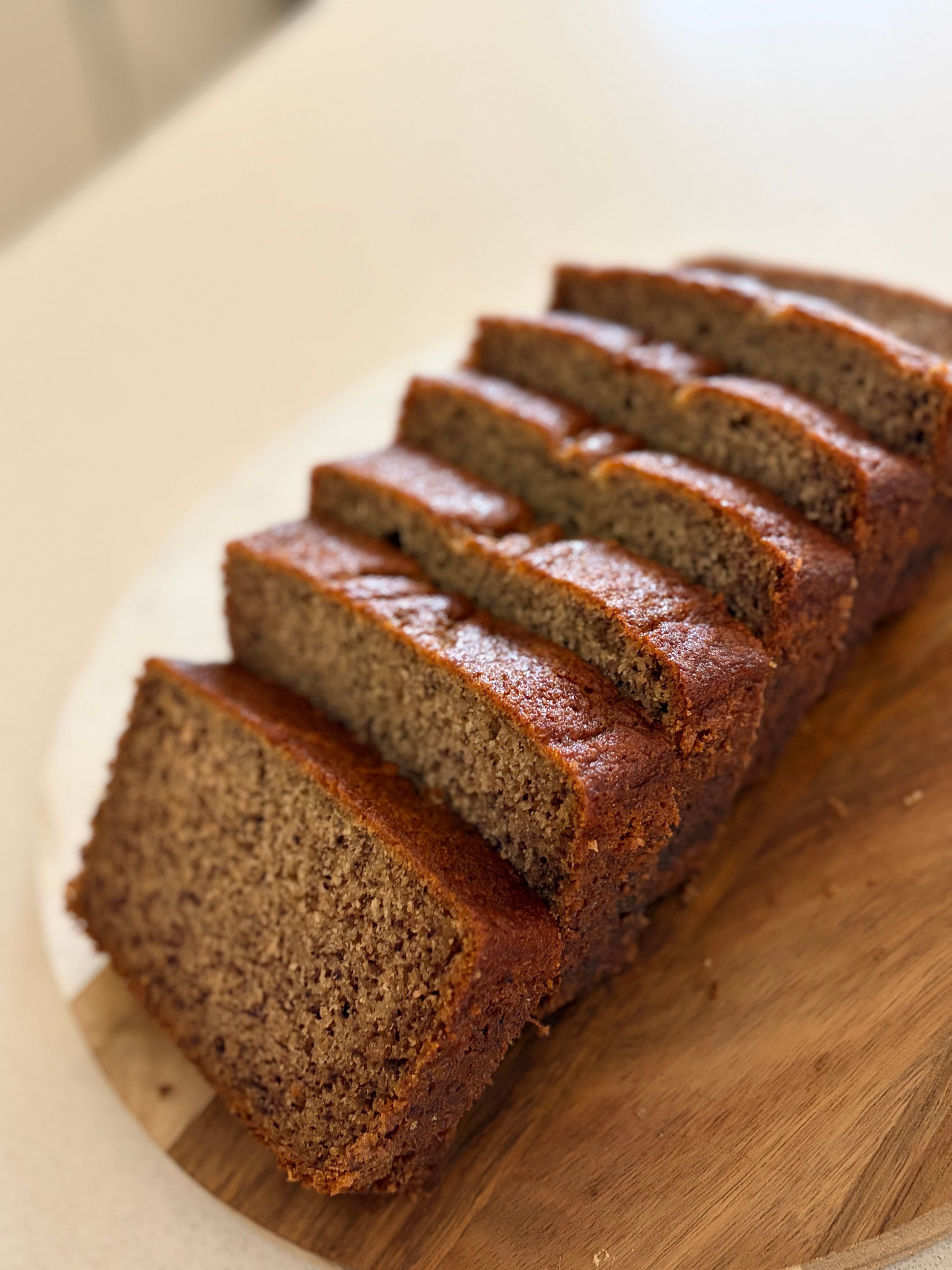Banana bread slice
