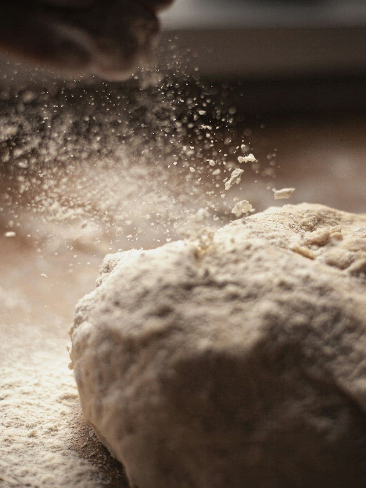 Freshly baked artisan bread
