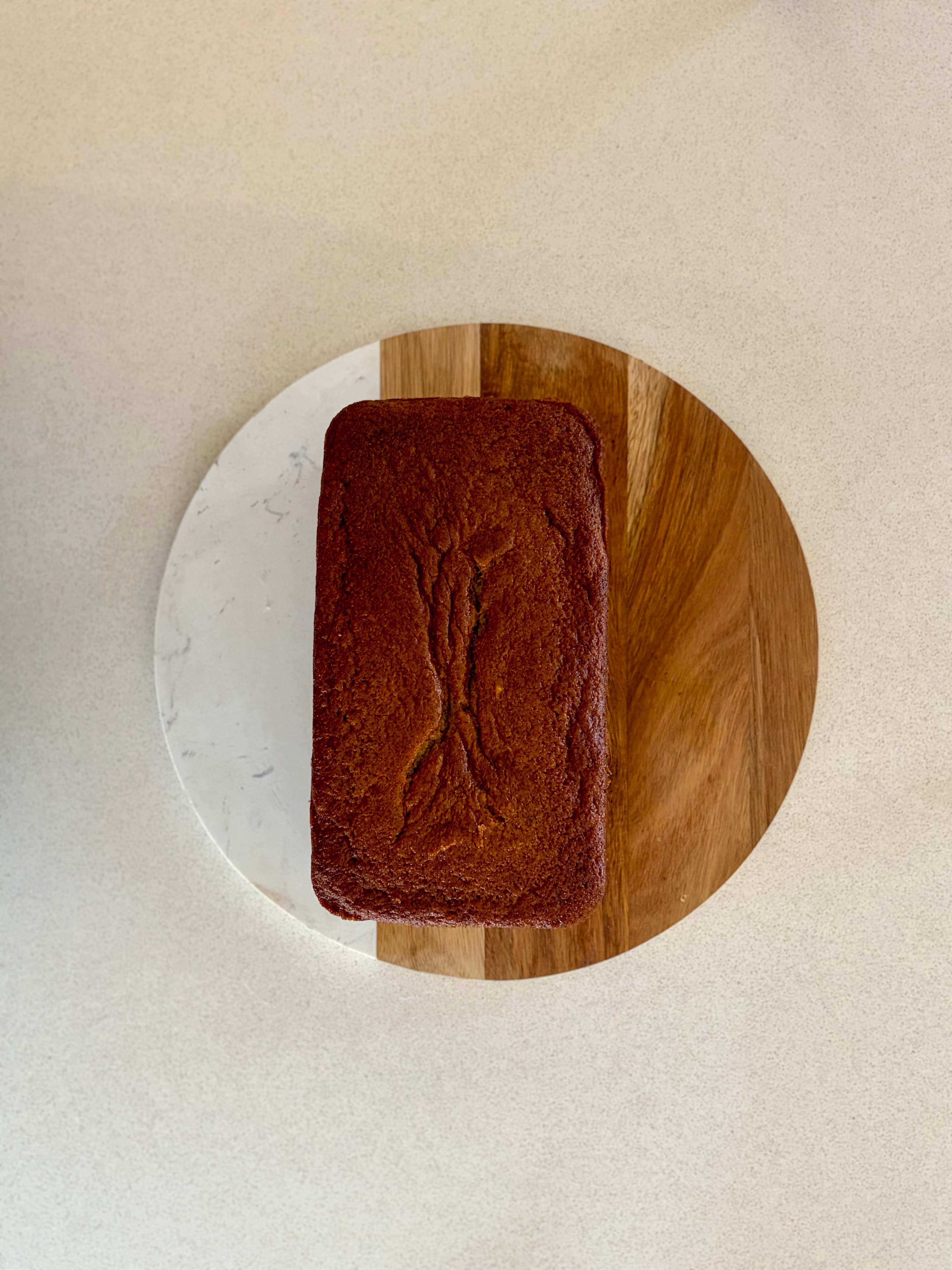Sliced banana bread