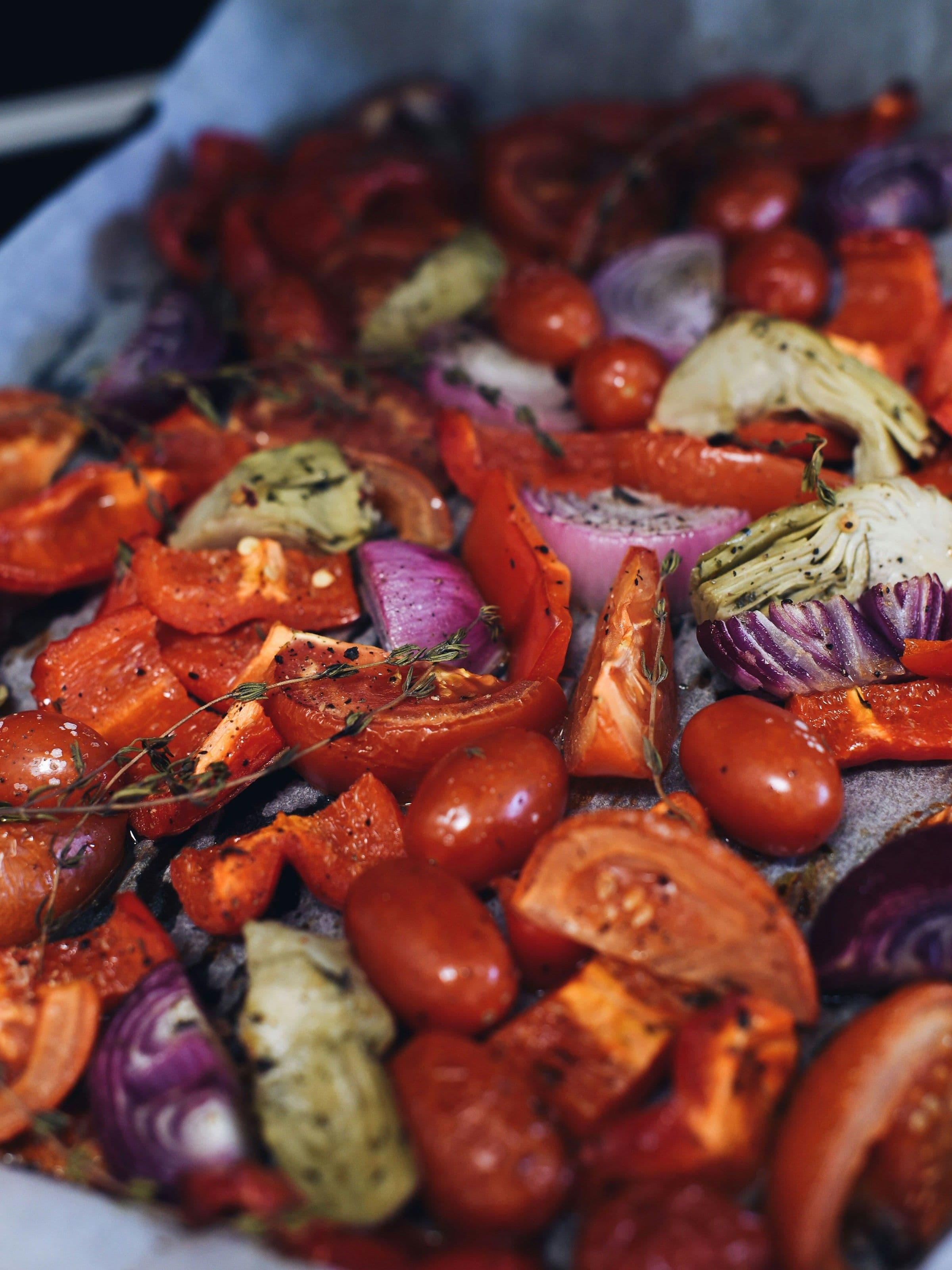 Colourful vegetarian dish