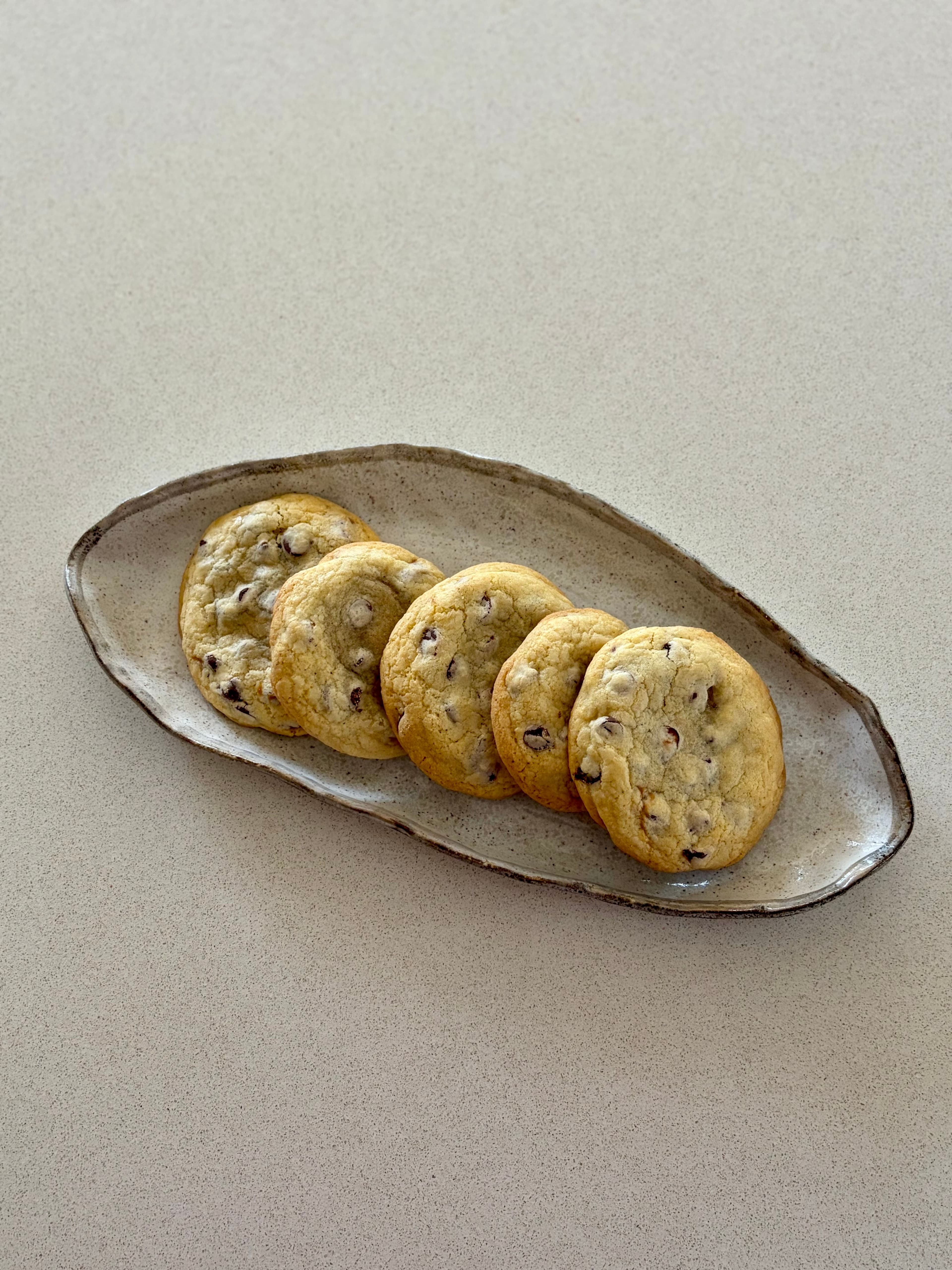 Cookies cooling on a rack