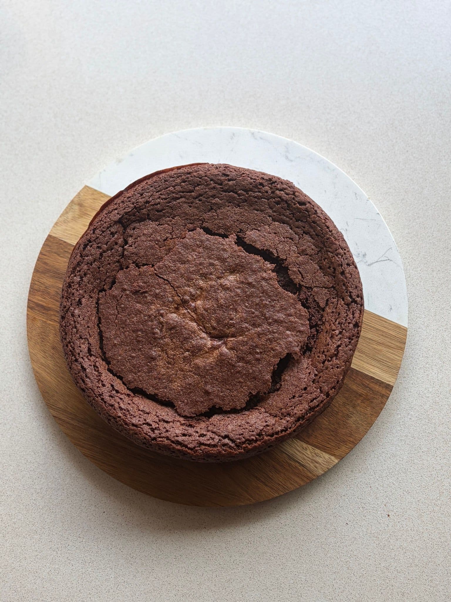 The baked base out of the oven