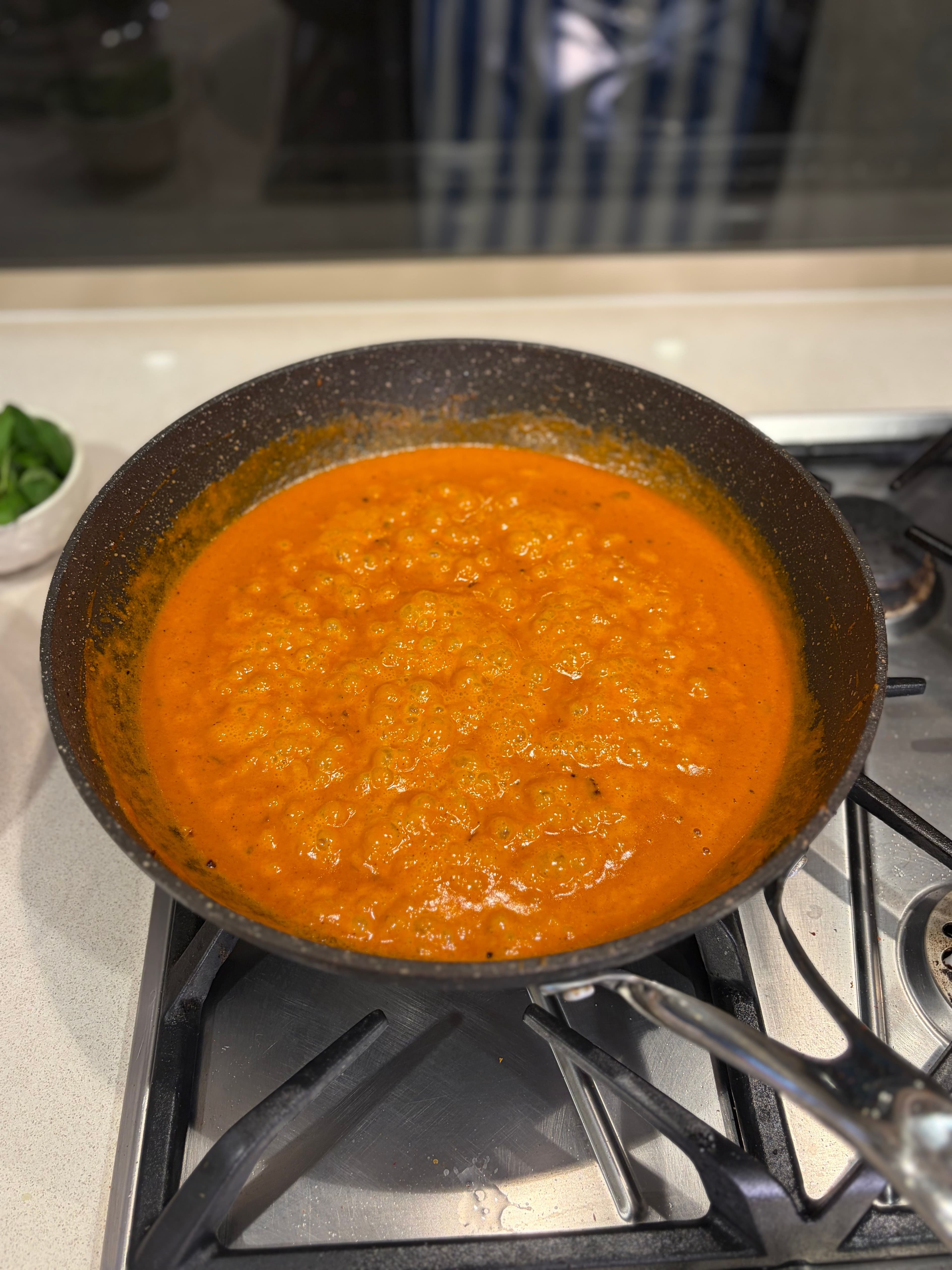 Vodka pasta finished dish