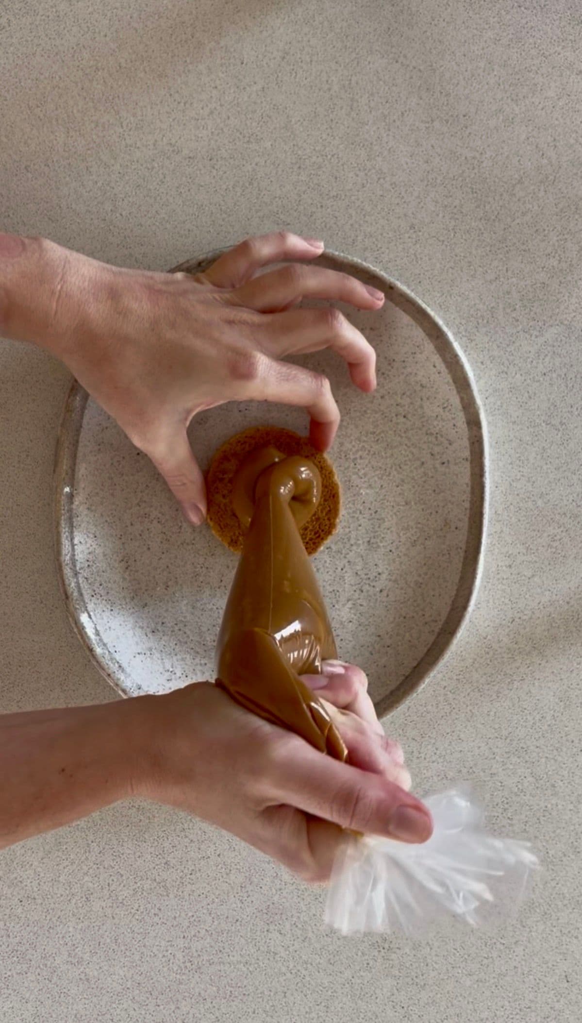 Piping dulce de leche